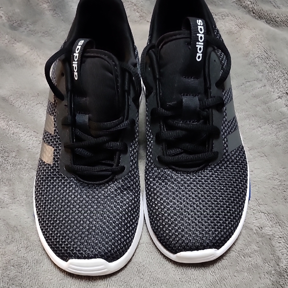 Adidas Black and White Knit Sneakers